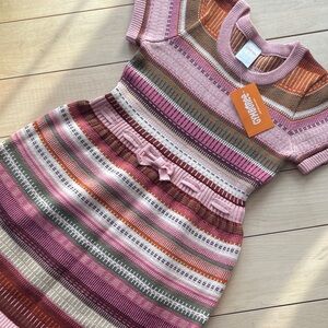 New Gymboree Multicolor Striped Knit Dress